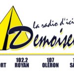 Logo Demoiselle FM avec fréquences